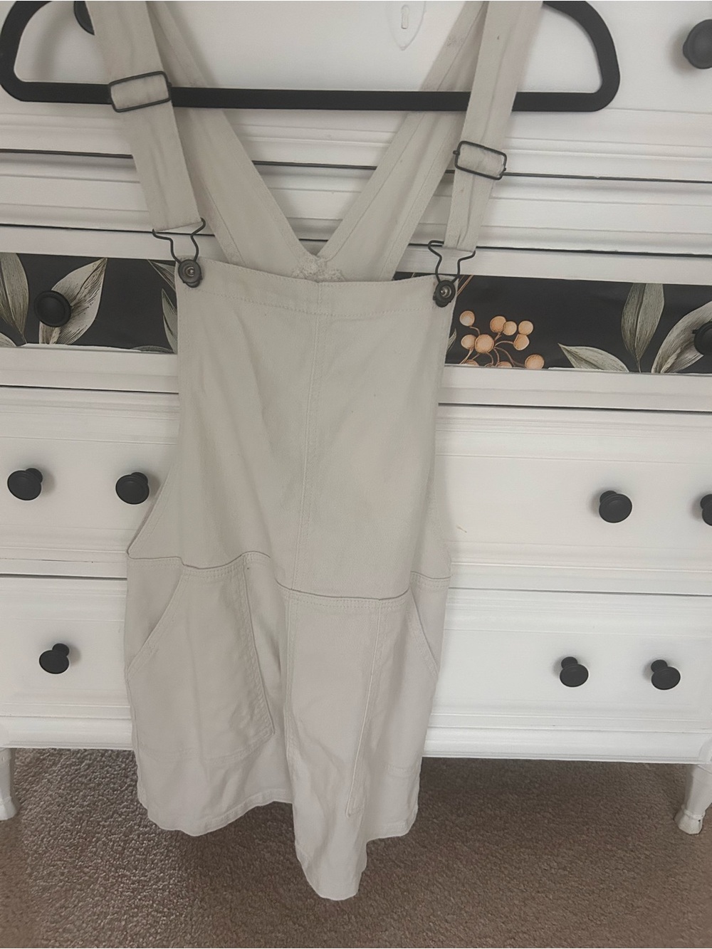 Altar'd State Cream Overall Jumper